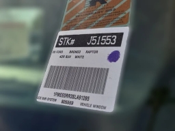 Ford Bronco Raptor 4 Door Advanced 4x4 2025