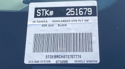 Toyota Highlander Hybrid Platinum AWD (Natl) 2026