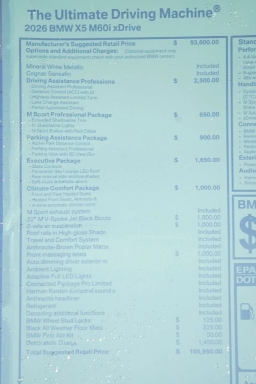 BMW X5 M60i Sports Activity Vehicle 2026