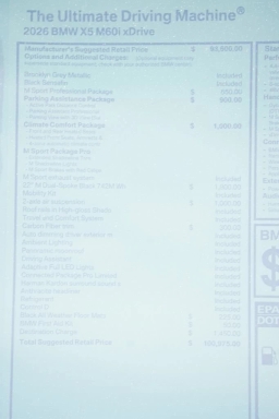 BMW X5 M60i Sports Activity Vehicle 2026
