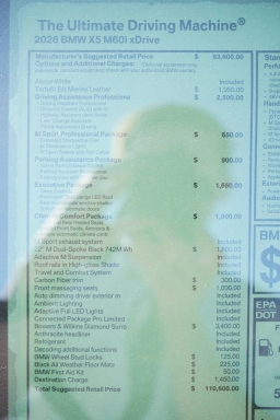 BMW X5 M60i Sports Activity Vehicle 2026