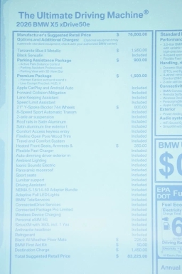 BMW X5 xDrive50e Plug-In Hybrid 2026