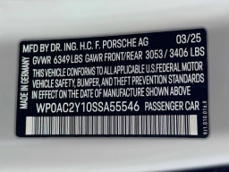 Porsche Taycan Turbo AWD 2025